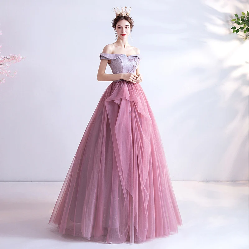 Angel troue rok mode-ontwerp troue prinses bruid troue roosterbrood rok jaarlikse prestasie troue rok 609. | Amehandmadesg - Image 4