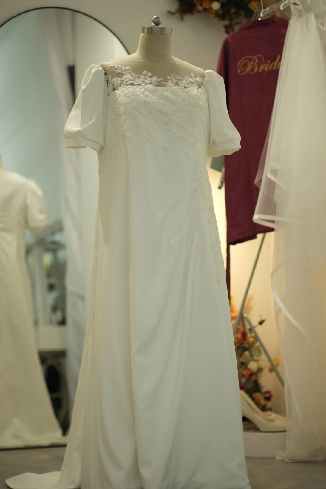 Lux Half Lace Beaded Size 5XL Wedding Gown | Ready-to-Wear