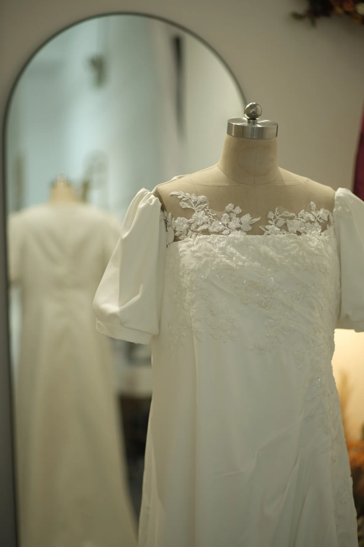 Lux Half Lace Beaded Size 5XL Wedding Gown | Ready-to-Wear - Image 6