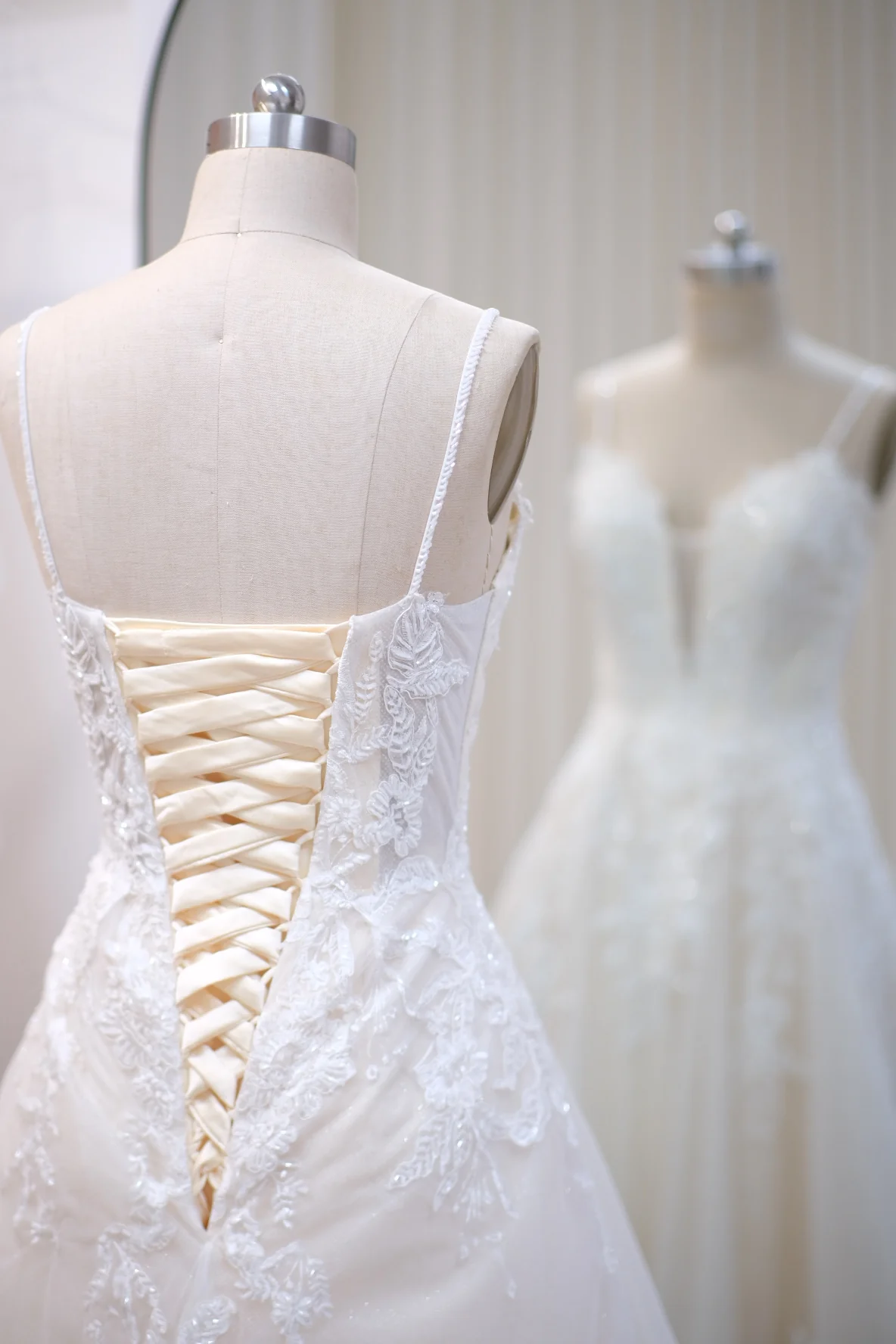 Lux Fabric Full Glitter with Beaded Wedding Gown Size M | Ready-to-Wear - Image 5