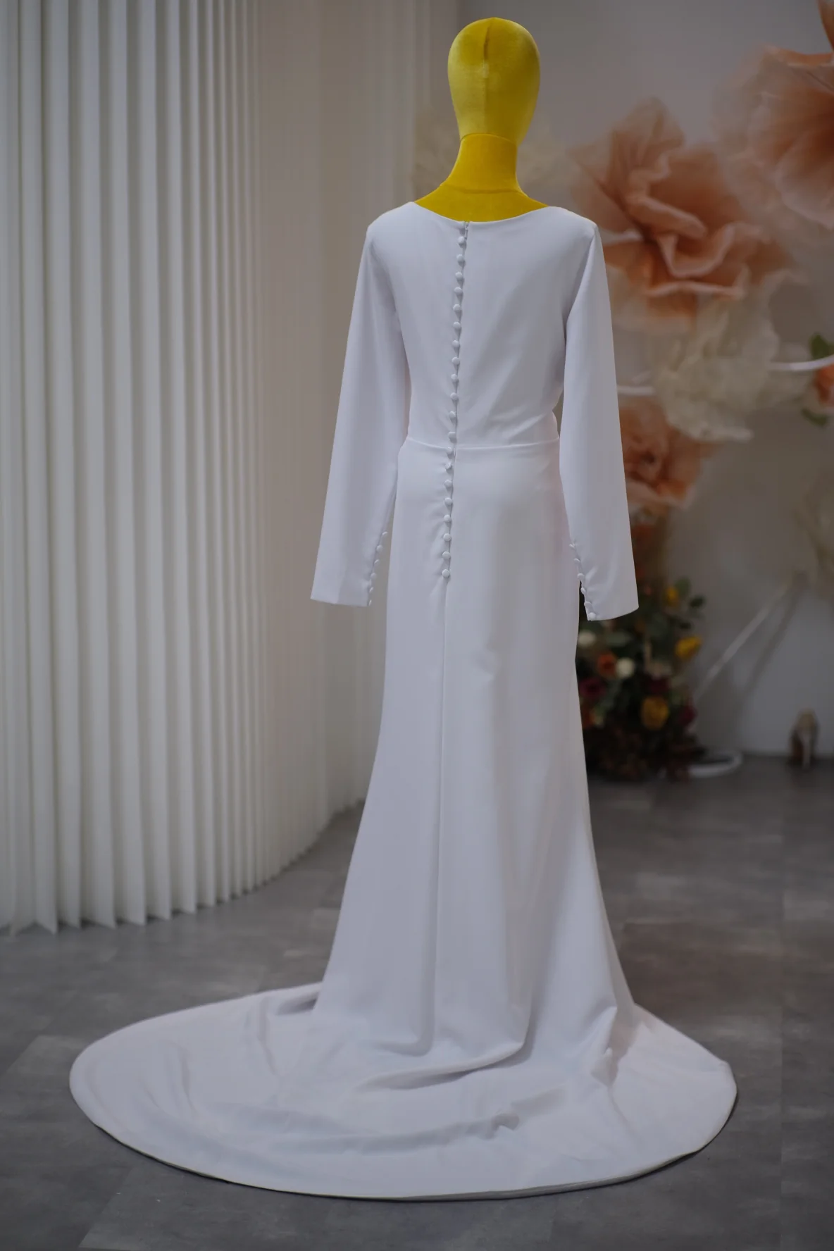 Premium Pleated Wedding Gown Size XL-4XL | Ready-to-Wear - Image 5
