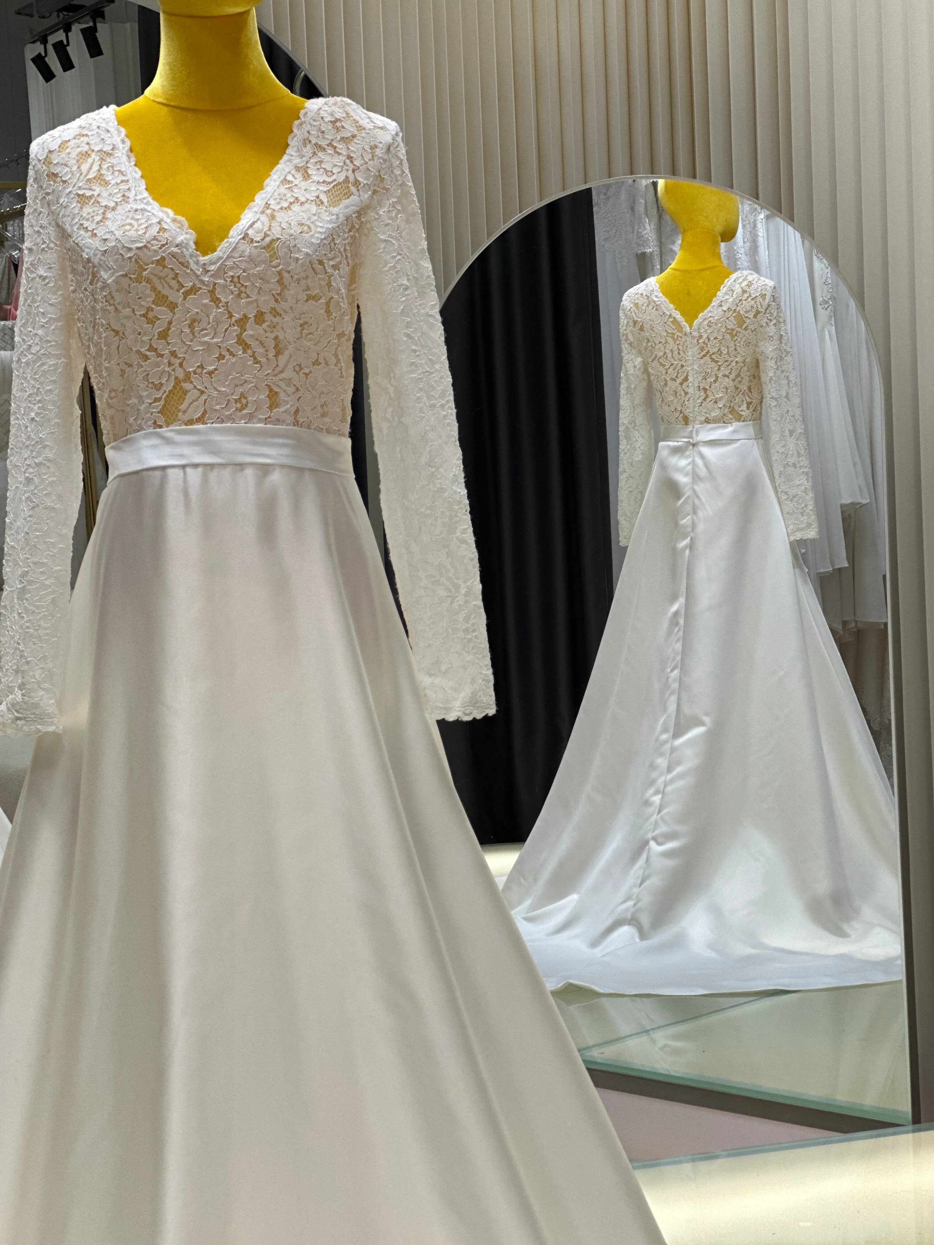 Half-Lace Wedding Gown Size XL Bust 96 | Ready-to-Wear - Image 6