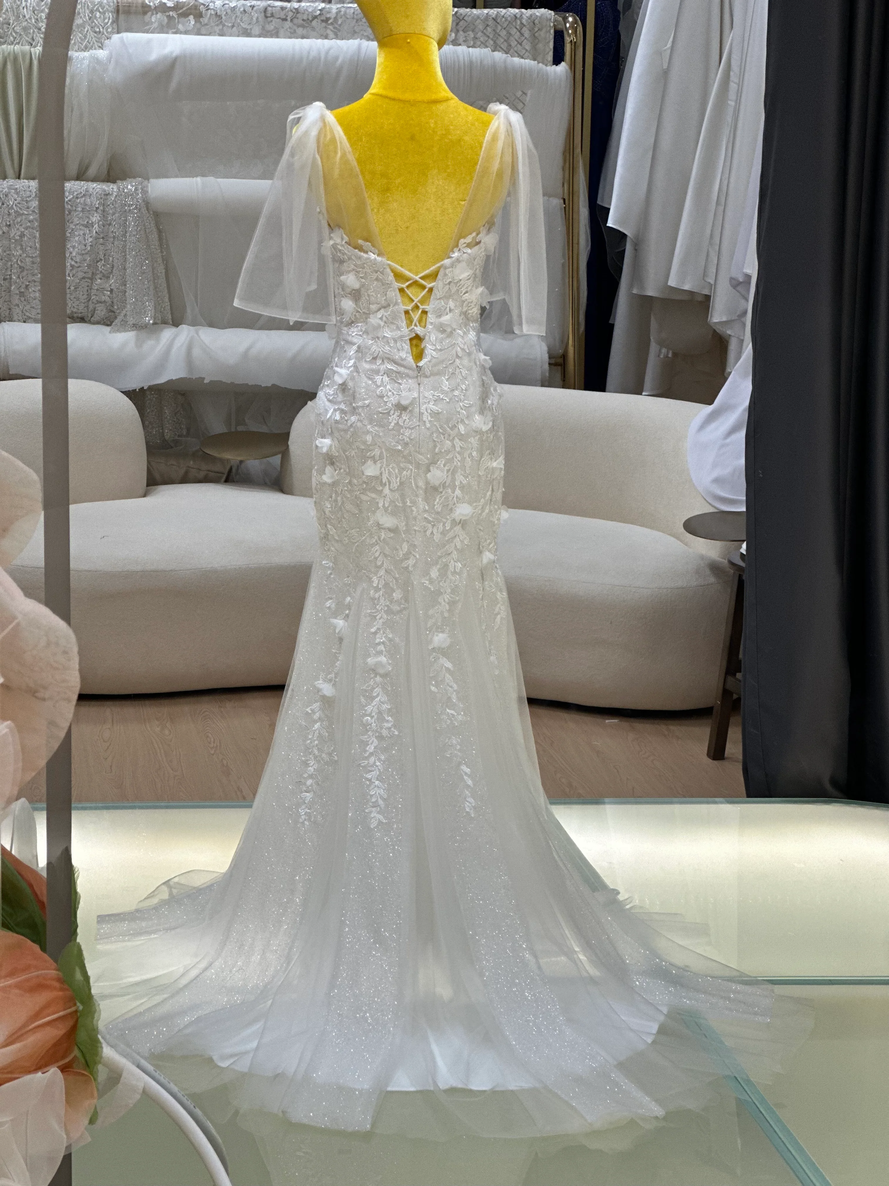 Luxe Full Lace Wedding Gown | Ready-to-Wear - Image 9