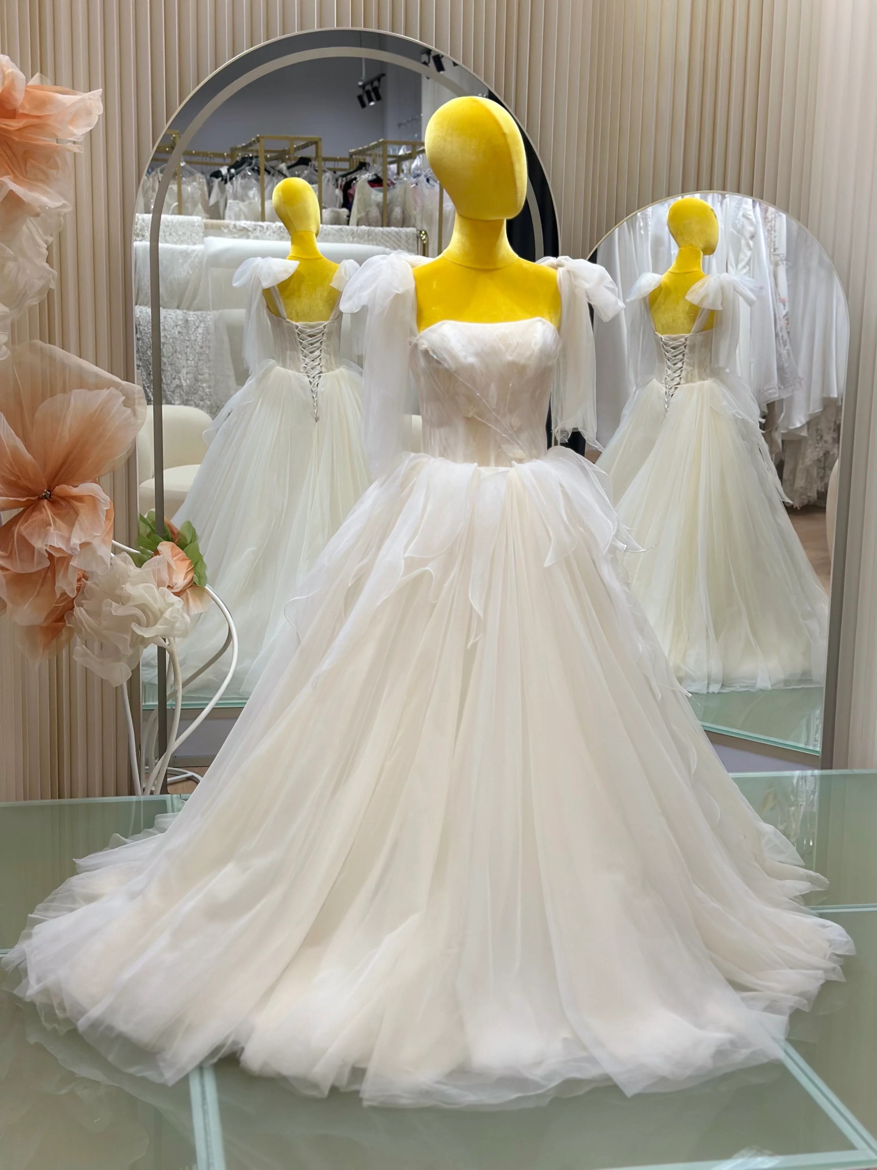 Luminaire Beaded Lace Bridal Gown | Ready-to-Wear - Image 2