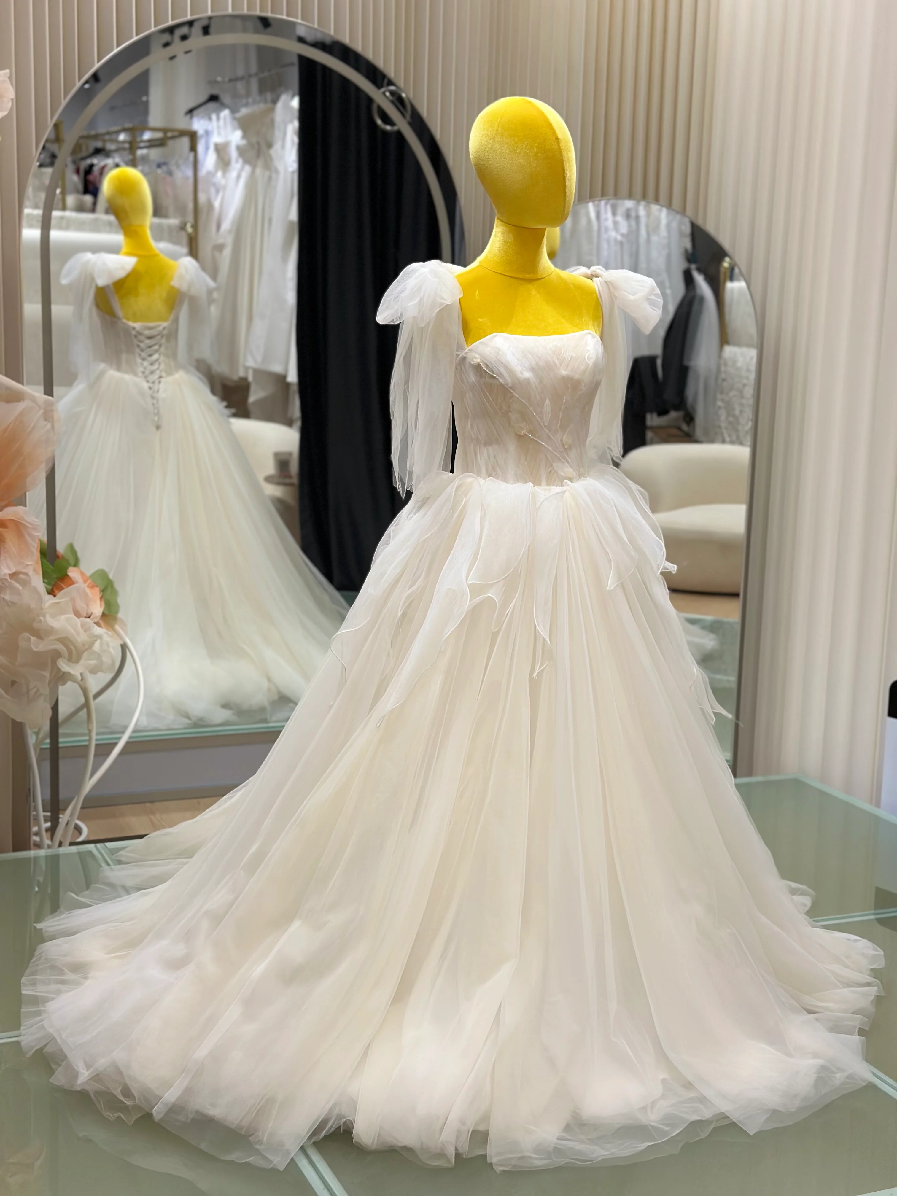 Luminaire Beaded Lace Bridal Gown | Ready-to-Wear - Image 3