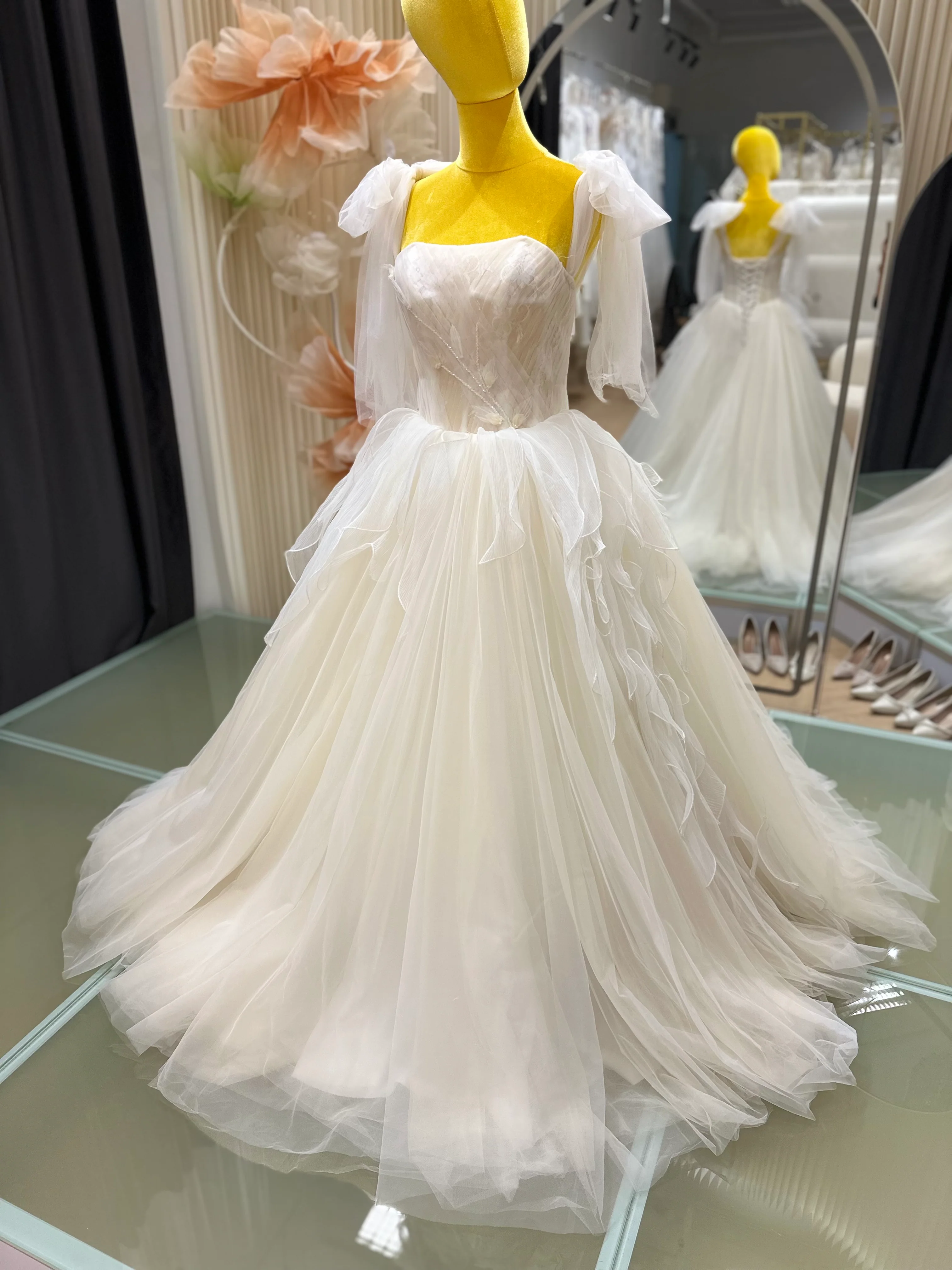 Luminaire Beaded Lace Bridal Gown | Ready-to-Wear - Image 5