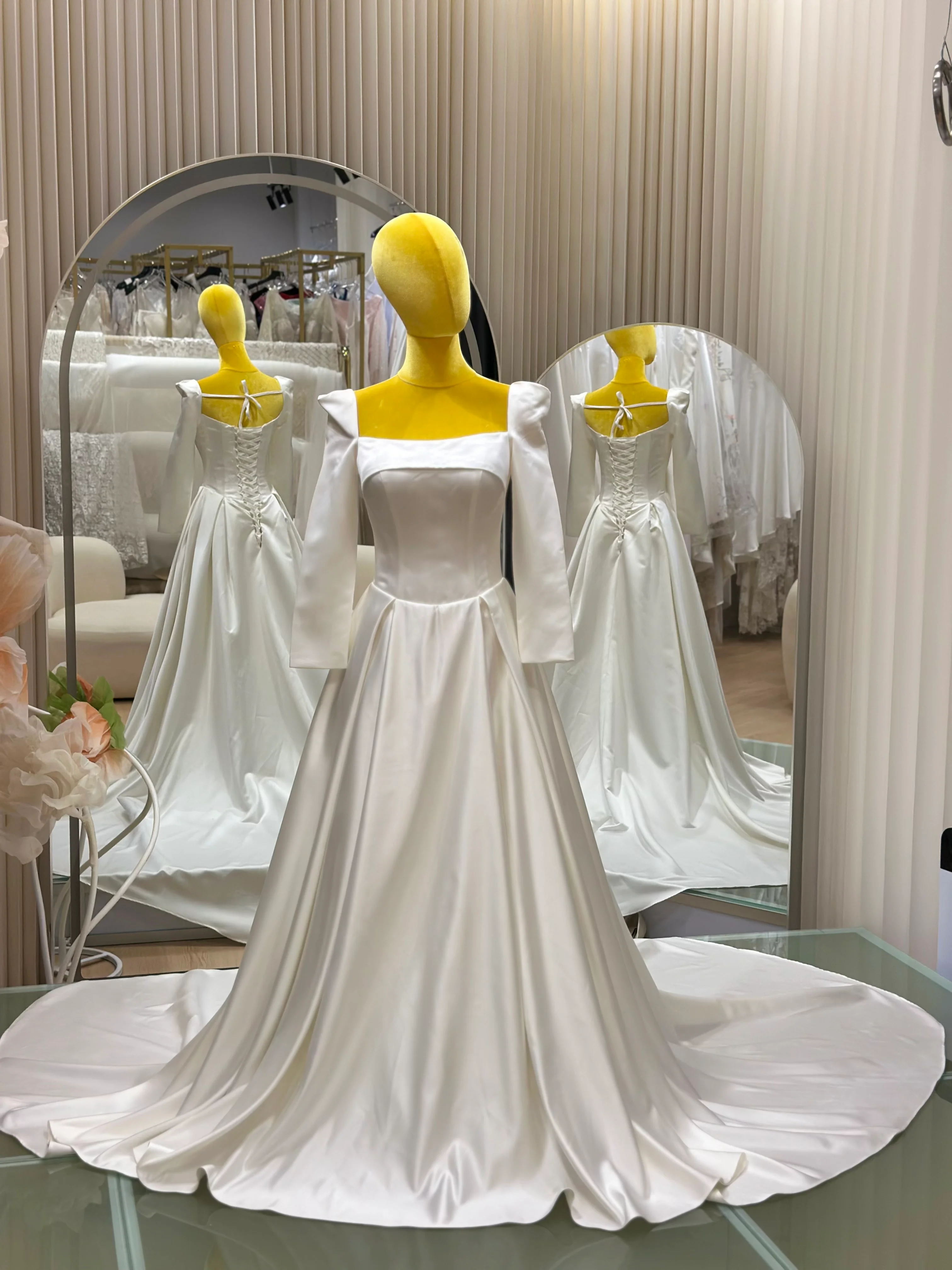 Ethereal Grace Pleated Wedding Gown | Ready-to-Wear - Image 2