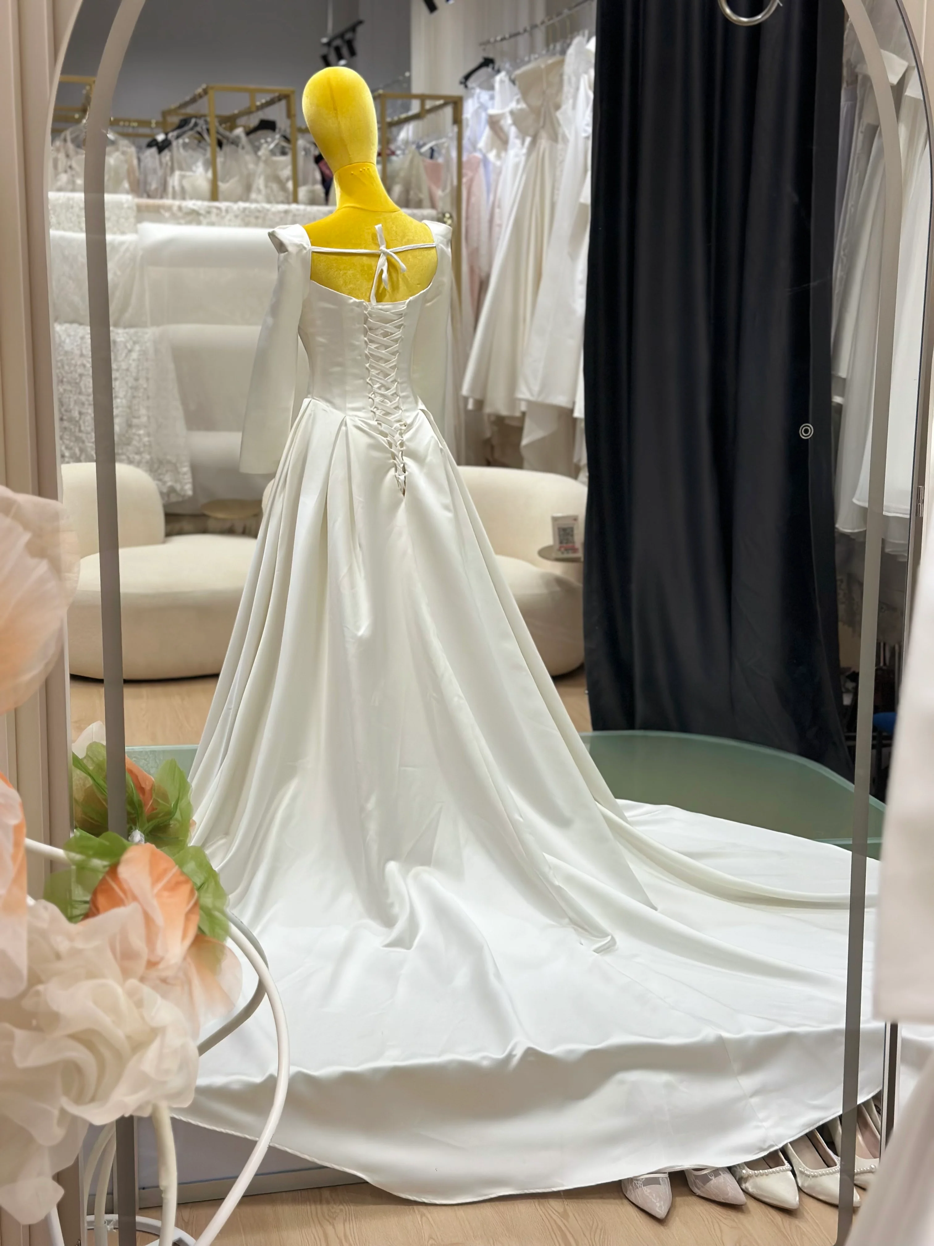 Ethereal Grace Pleated Wedding Gown | Ready-to-Wear - Image 9