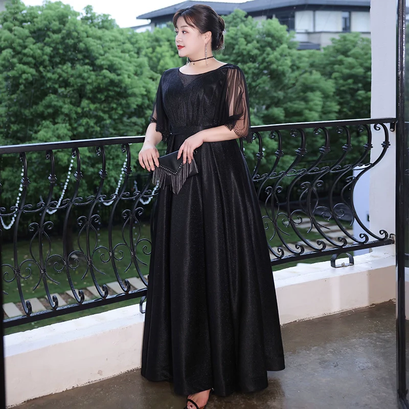 Black Elegant Evening Dress - Image 5