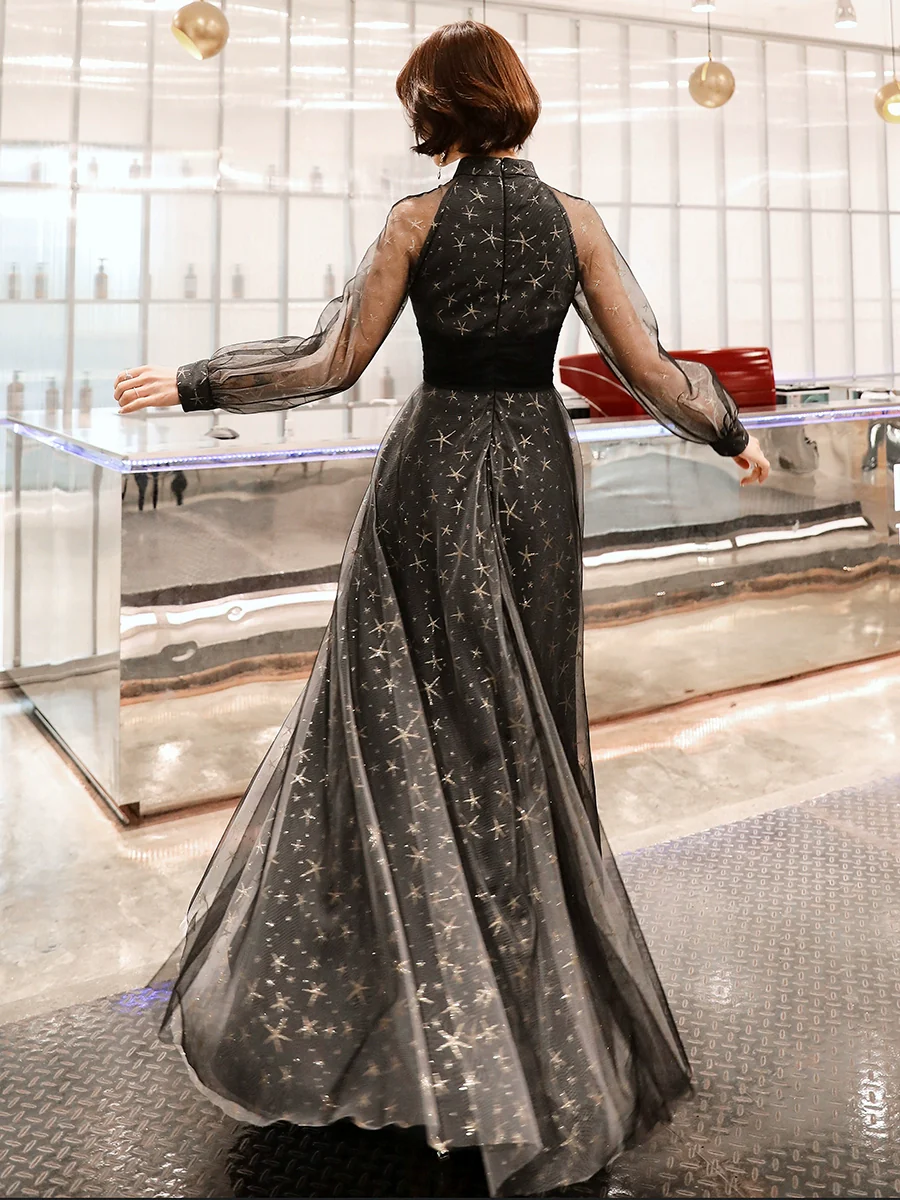 Black Evening Party Dress | Amehandmadesg - Image 3