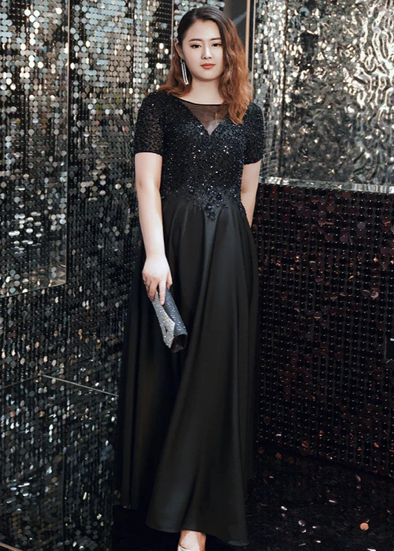 Black Long Evening Dress - Image 4