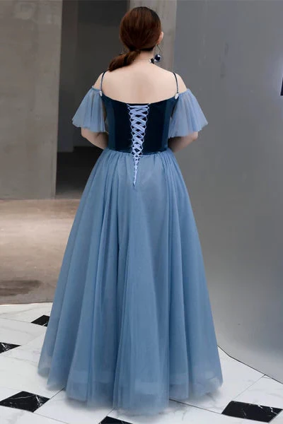 Blue Evening Cocktail Dress - Image 3