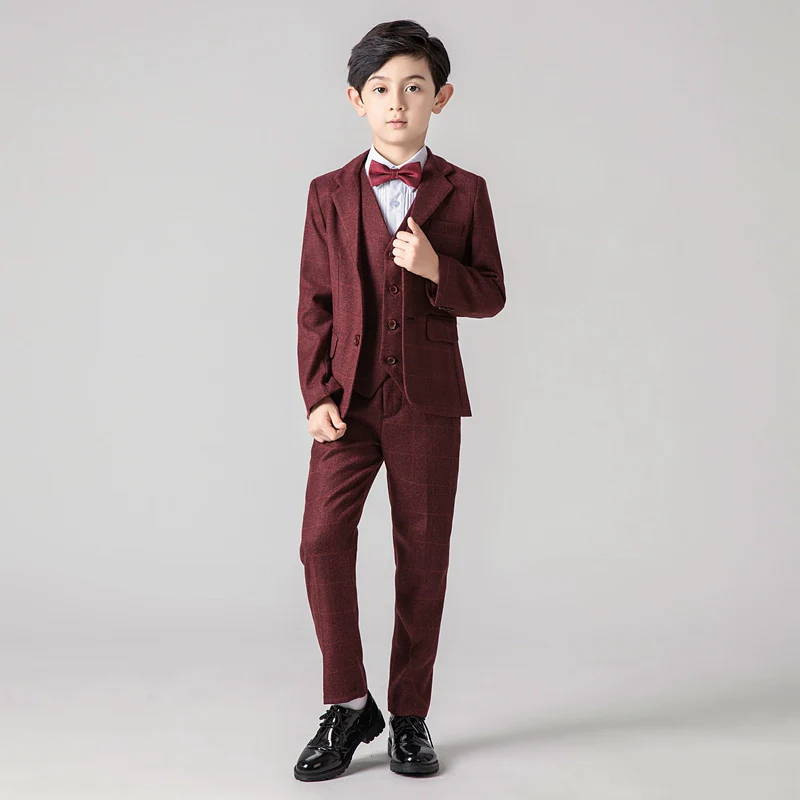 Boys' Classic Suit, Piano Performance Outfit - Light Luxury | Amehandmadesg - Image 6