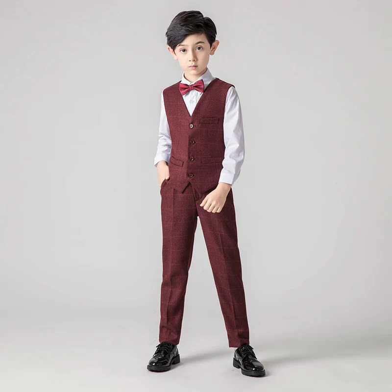 Boys' Classic Suit, Piano Performance Outfit - Light Luxury | Amehandmadesg - Image 8