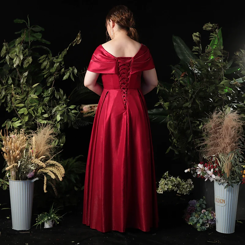 Burgundy Wedding Dress - Image 3