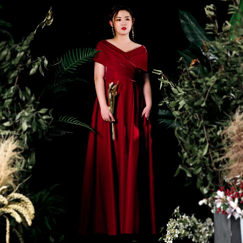 Burgundy Wedding Dress - Image 5