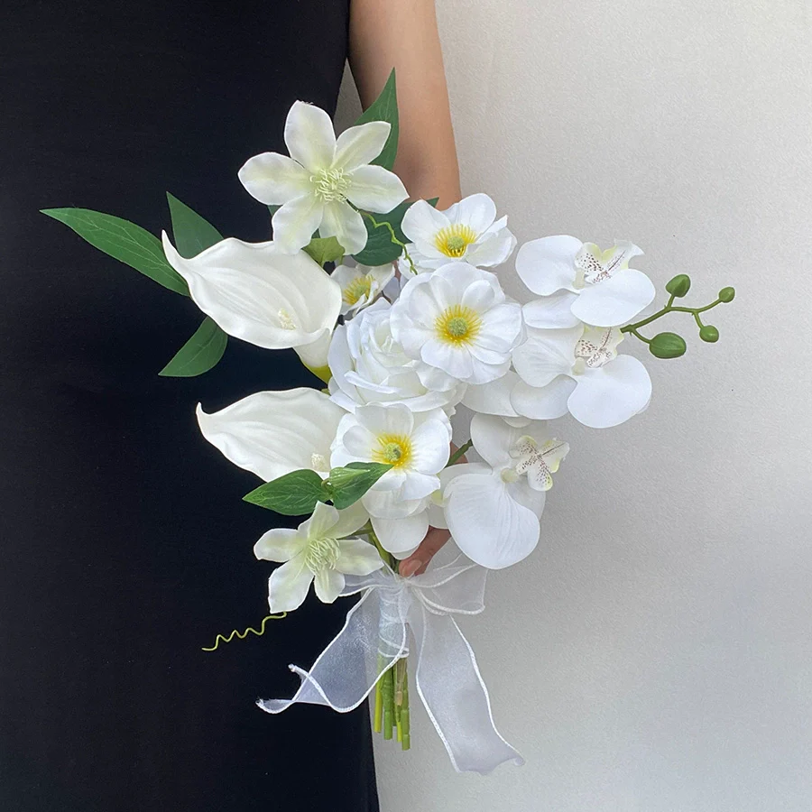 Butterfly Handheld Artificial Flower Prop for Weddings & Home Décor - Image 3