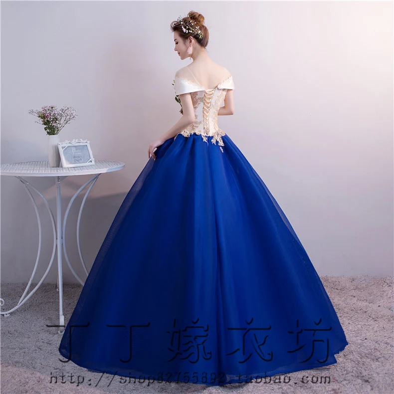 dress female pompous skirt long vocal art examination dress host annual meeting evening dress pompous skirt - Image 5