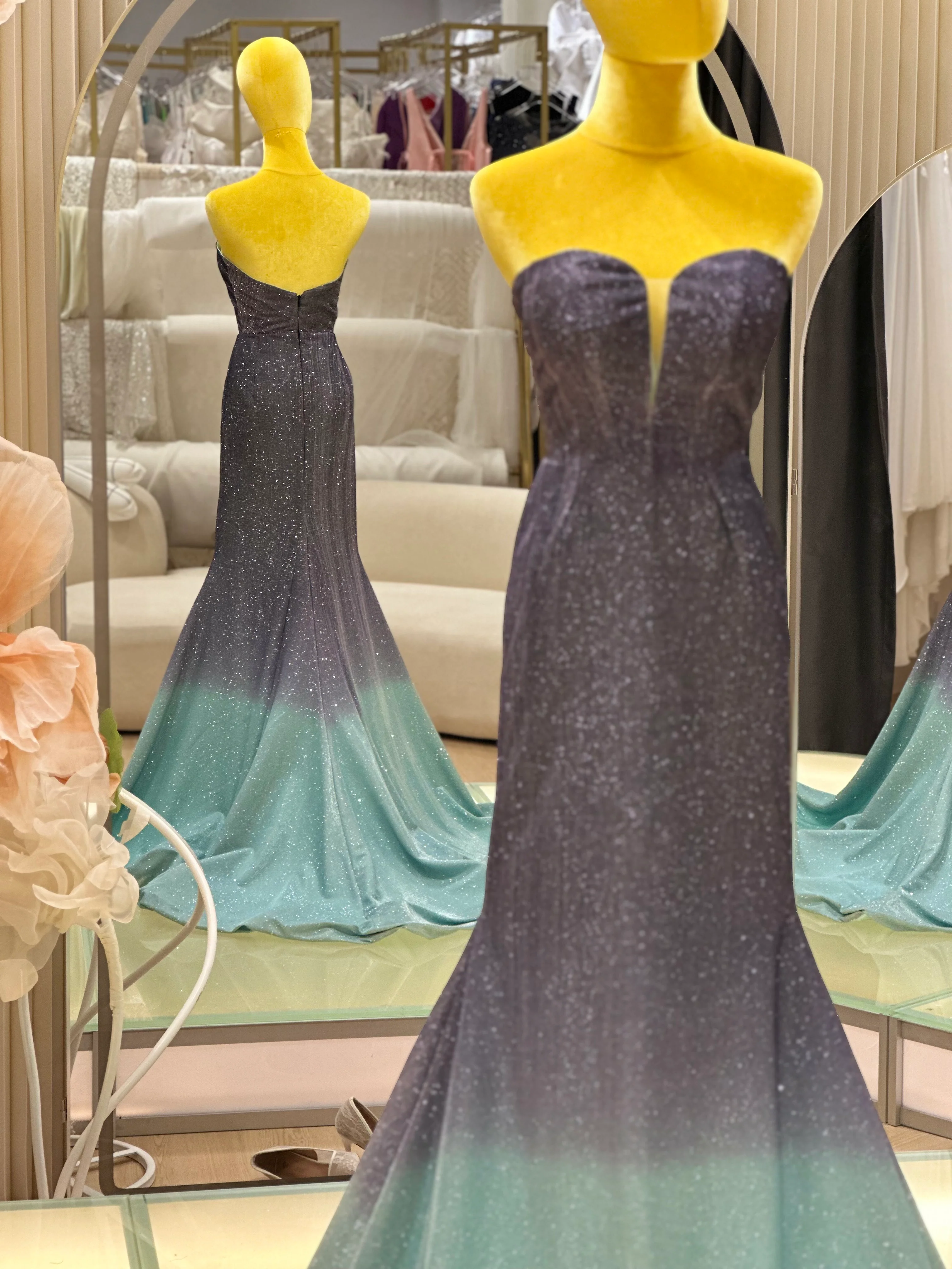 Golden Sunset Ombre Premium Evening Gown | Ready-to-Wear - Image 3