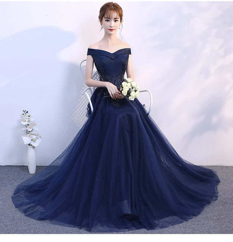 EG-SALE-AME-00115 Music student art exam dress skirt Bel Canto female vocal student broadcasting host long solo piano performance small - Image 2