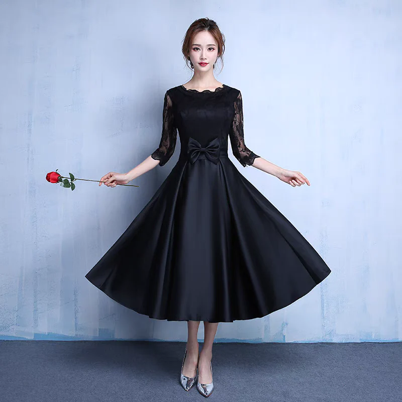 EG-SALE-AME-00127 2024 new bridesmaid dress wedding sister group small dress birthday party annual meeting adult ceremony host evening dress - Image 2