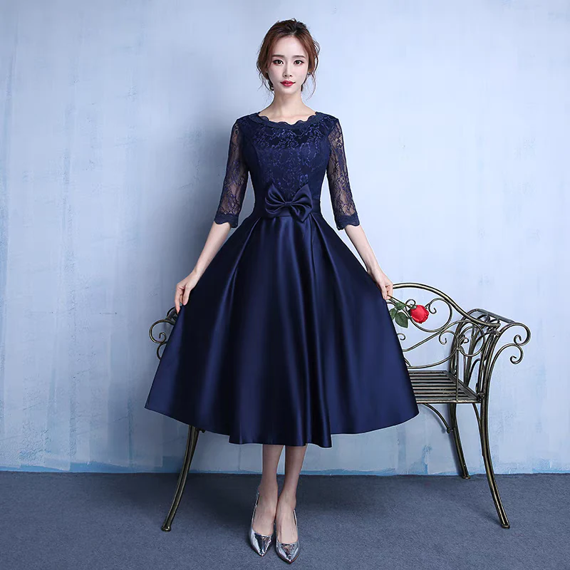 EG-SALE-AME-00127 2024 new bridesmaid dress wedding sister group small dress birthday party annual meeting adult ceremony host evening dress - Image 3