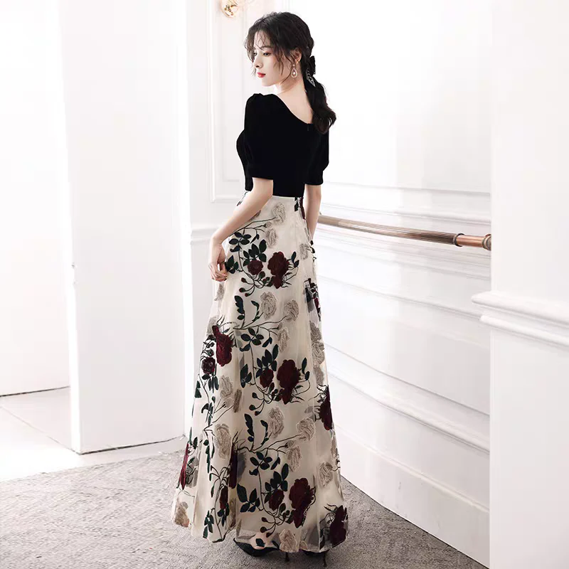 EG-SALE-AME-00129 Evening dress new hot style small temperament style high-end atmospheric host long banquet annual meeting - Image 5