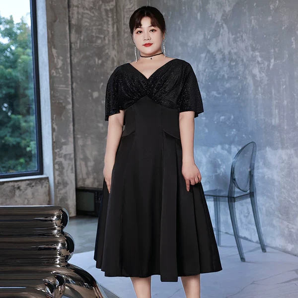 Elegant Black Evening Dress | Amehandmadesg