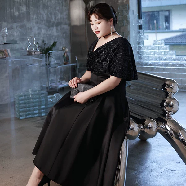 Elegant Black Evening Dress | Amehandmadesg - Image 4