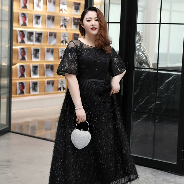 Elegant Black Long Evening Dress - Image 5