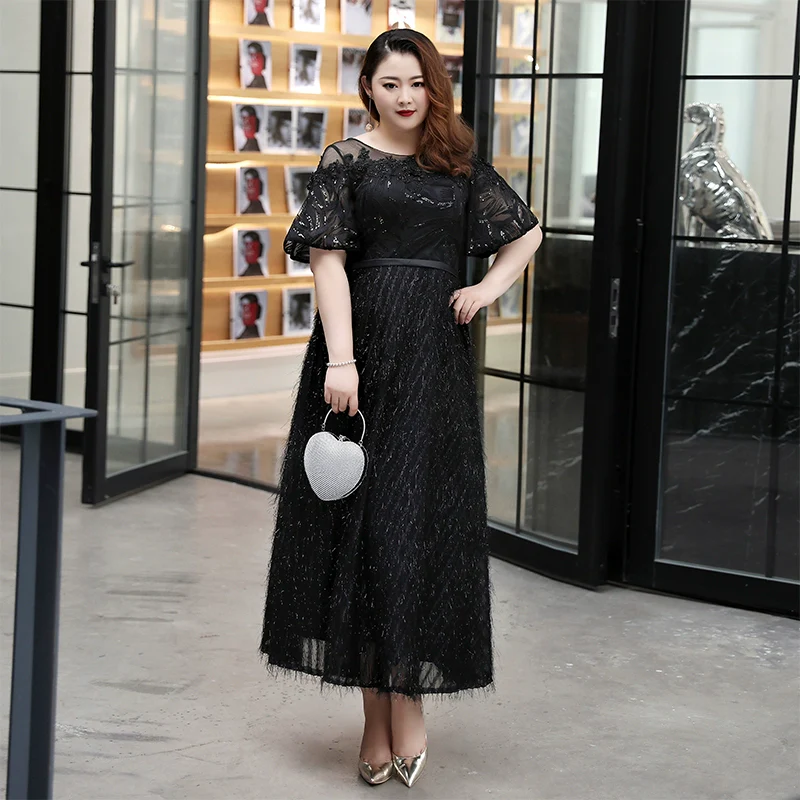 Elegant Black Long Evening Dress - Image 6