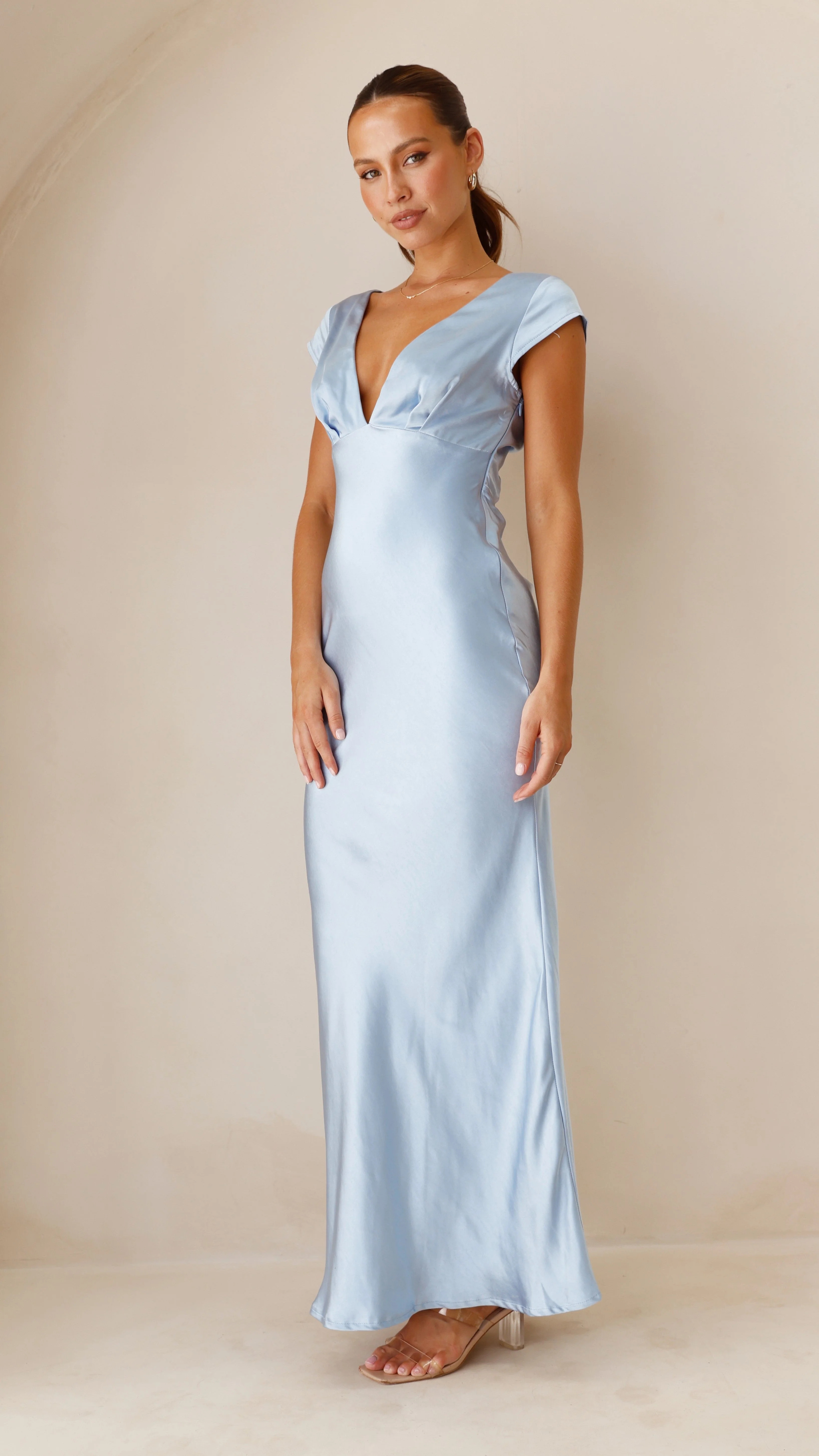 Elegant Blue Maxi Dress - Image 4