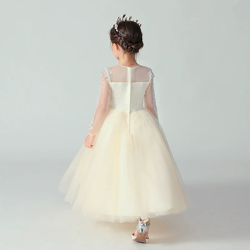 Elegant Children's Princess Wedding Dress Tulle Elite Catwalk Costume - Image 5