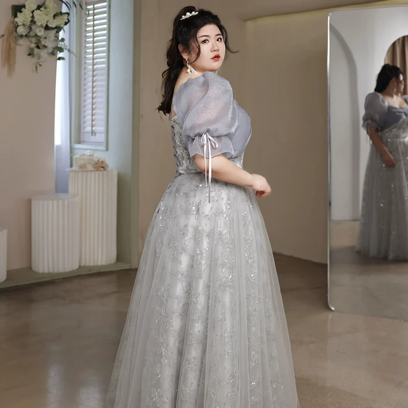 Elegant French Banquet Evening Dress - Image 3