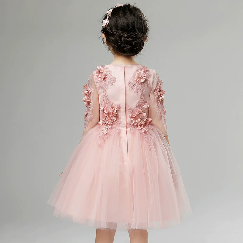 Elegant Girl's Evening Dress Princess Skirt Catwalk Piano Costume - Image 3