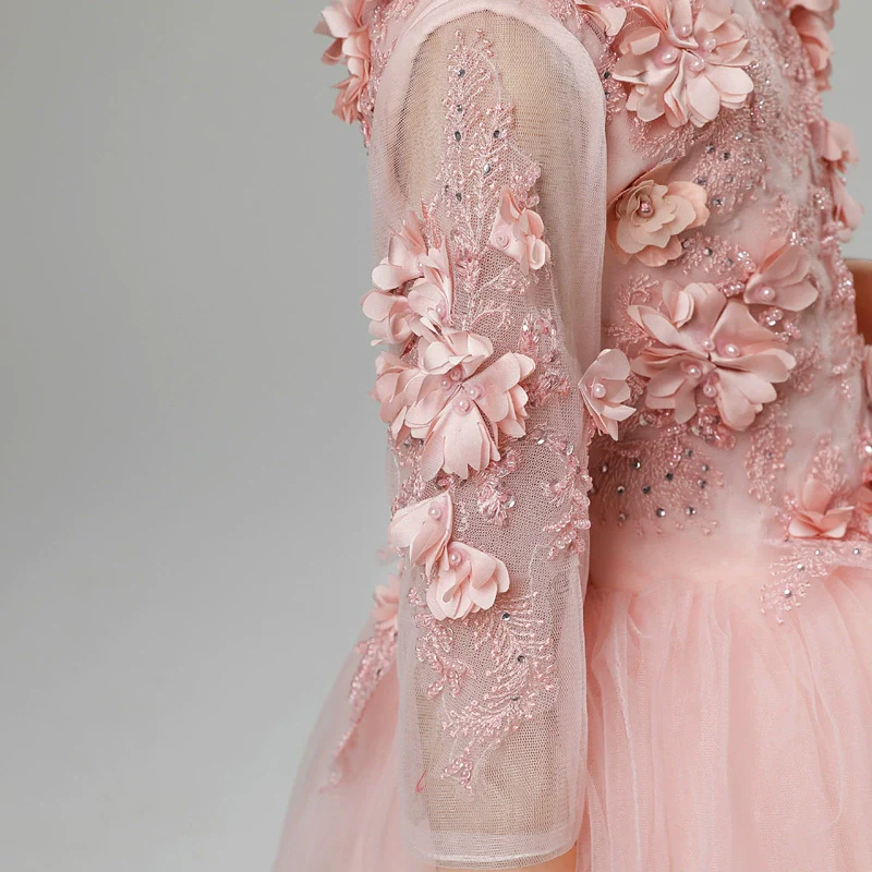 Elegant Girl's Evening Dress Princess Skirt Catwalk Piano Costume - Image 4
