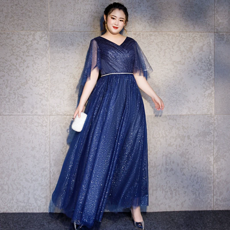 Elegant Large Size Evening Dress - Image 2