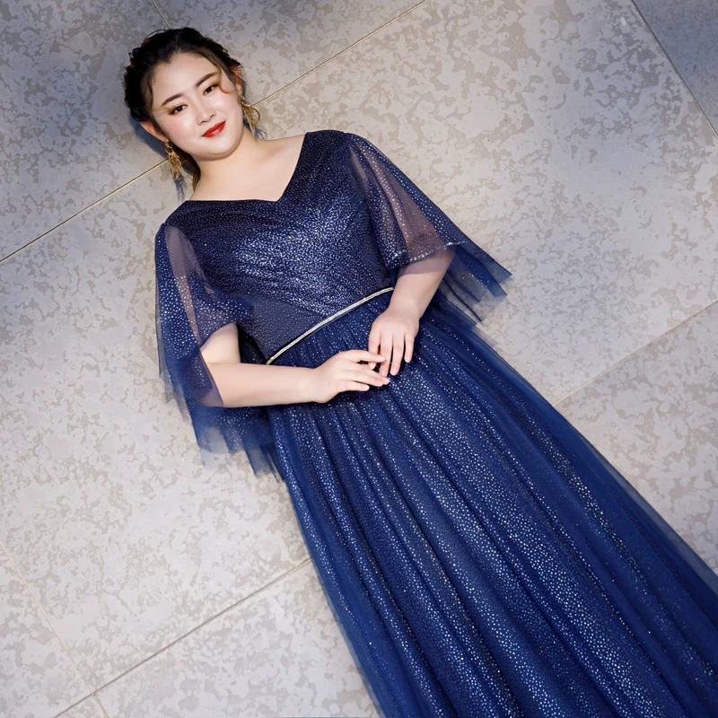Elegant Large Size Evening Dress - Image 4