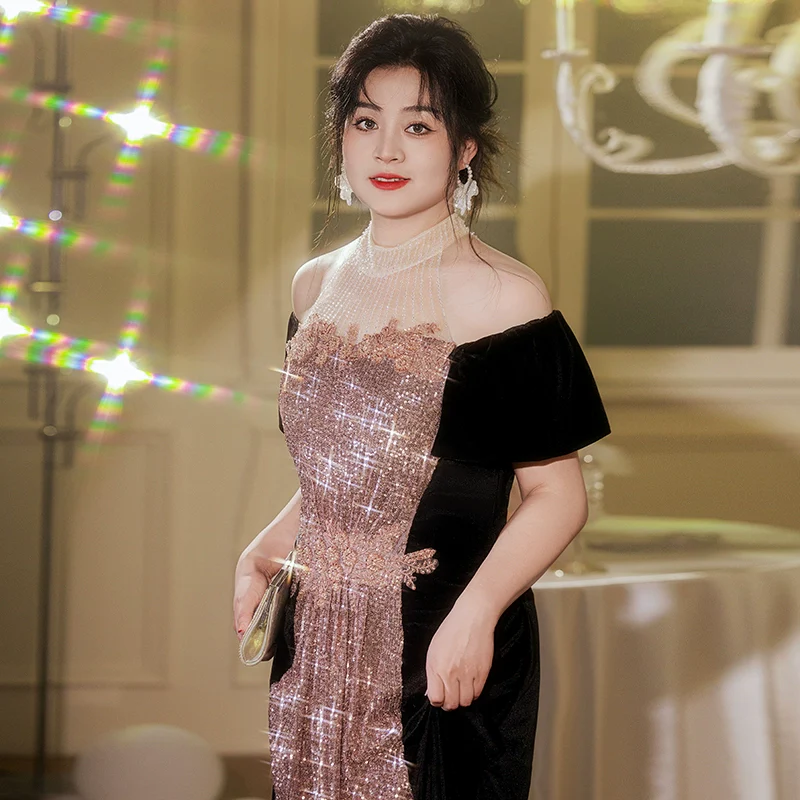 Elegant Plus Size Evening Dress - Image 4