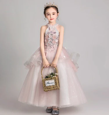 Elegant Princess Dress Costume for Girls, Perfect for Evening Parties and Events - Image 2