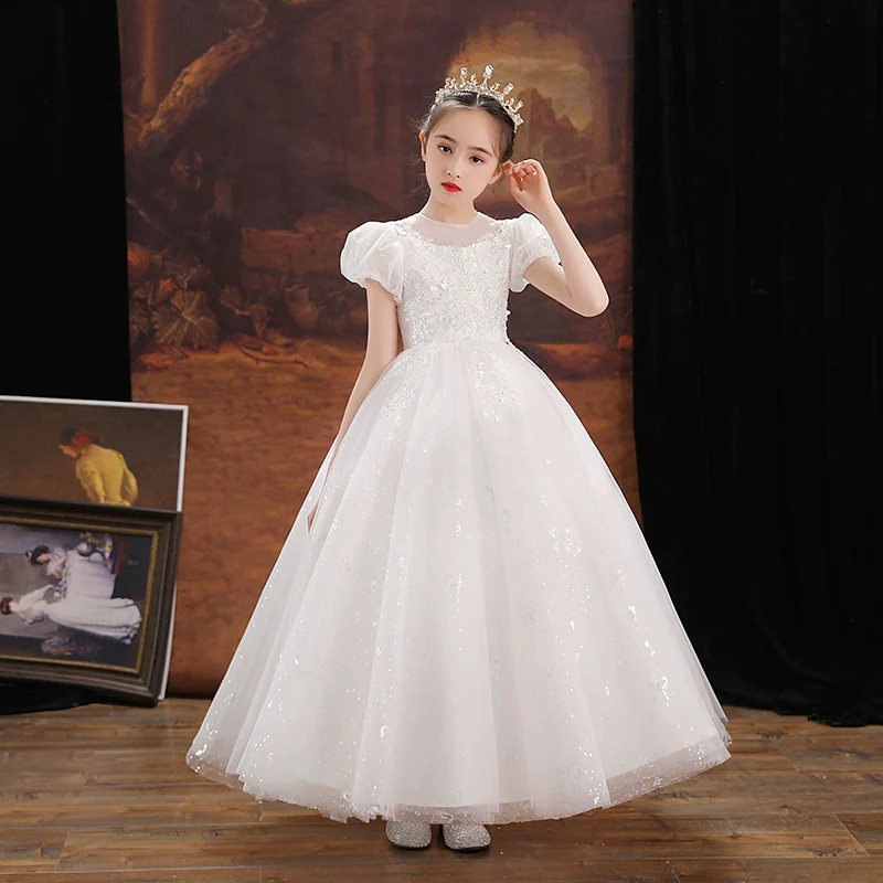 Elegant Princess Dress for Girls, Evening, Wedding, Piano Performance - Image 6