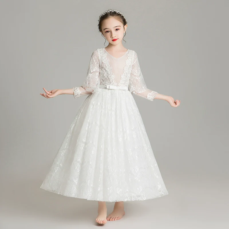 Elegant Princess Gown for Girls: Perfect Wedding, Piano Performance, Pageant Dress - Image 3