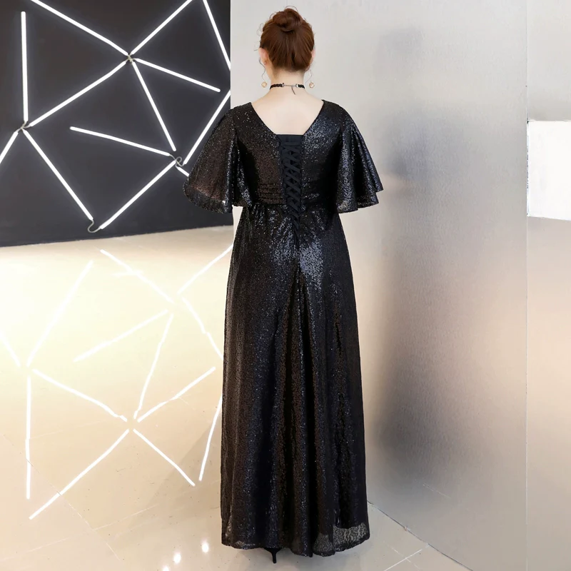 Evening Dress Black Plus Size Fitted - Image 3