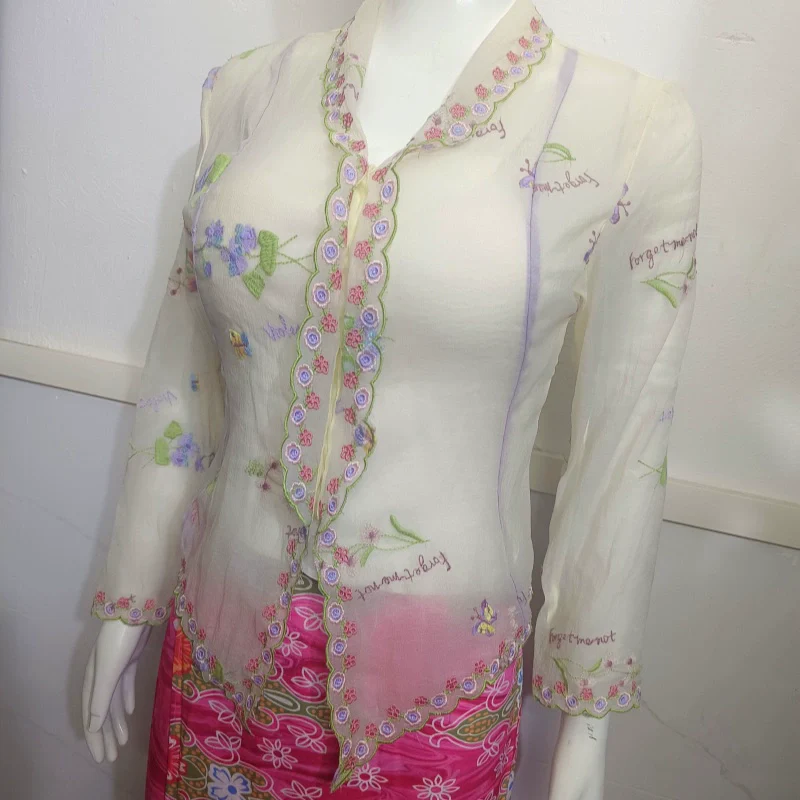 Floral Embroidered Cardigan - Image 4