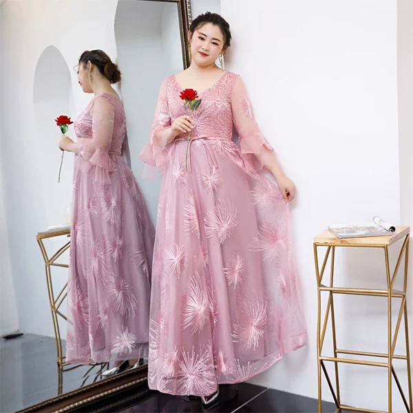 Fuchsia Bridesmaid Evening Dress - Image 2
