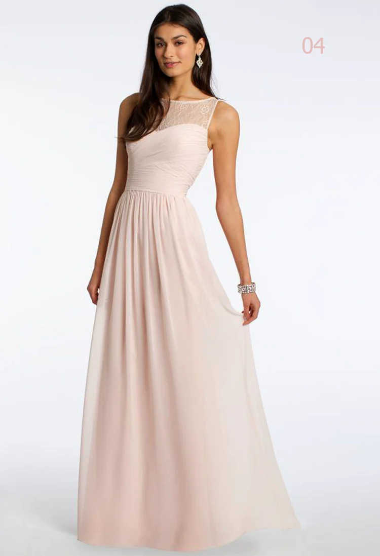 Fuchsia Long Bridesmaid Dress - Image 11