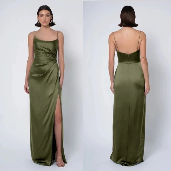 High End Satin Silk Bridesmaid Dress - Image 4