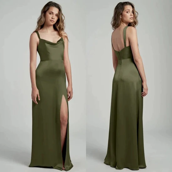 High End Satin Silk Bridesmaid Dress - Image 5