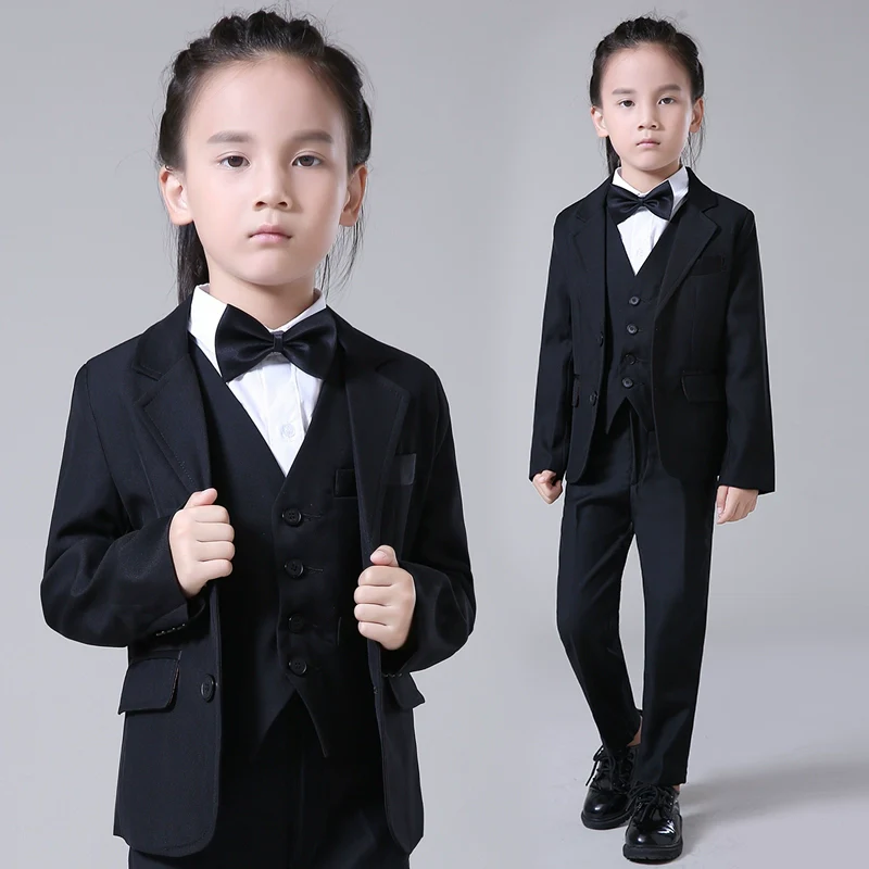 Korean Style Children's Leisure Suit: Flower Boy Jacket Set - Image 3