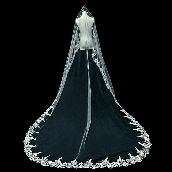 Korean Style Lace Wedding Veil - Image 5
